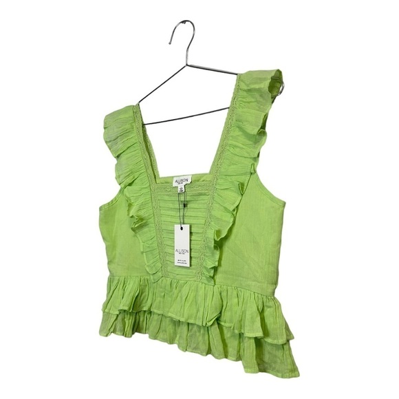 NWT Allison NY Quinn Tank in Aloe Green Size Small - Picture 3 of 7